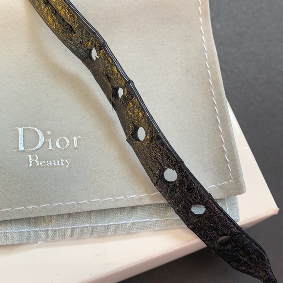 Dior beauty black leather wrap around bracelet - Picture 5 of 8